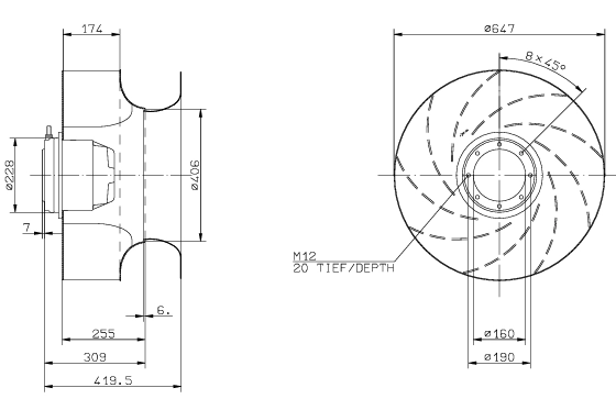 Габаритные размеры RH63E-4DK.7Q.1R Габаритные размеры RH63E-4DK.7Q.1R