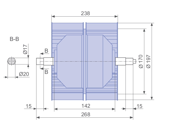 Габаритные размеры RZ20S-4EW.4C.1L