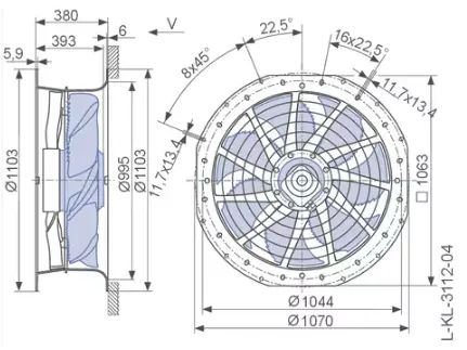 Габаритные размеры ZN091-VDI.7Q.V5P1 Габаритные размеры ZN091-VDI.7Q.V5P1